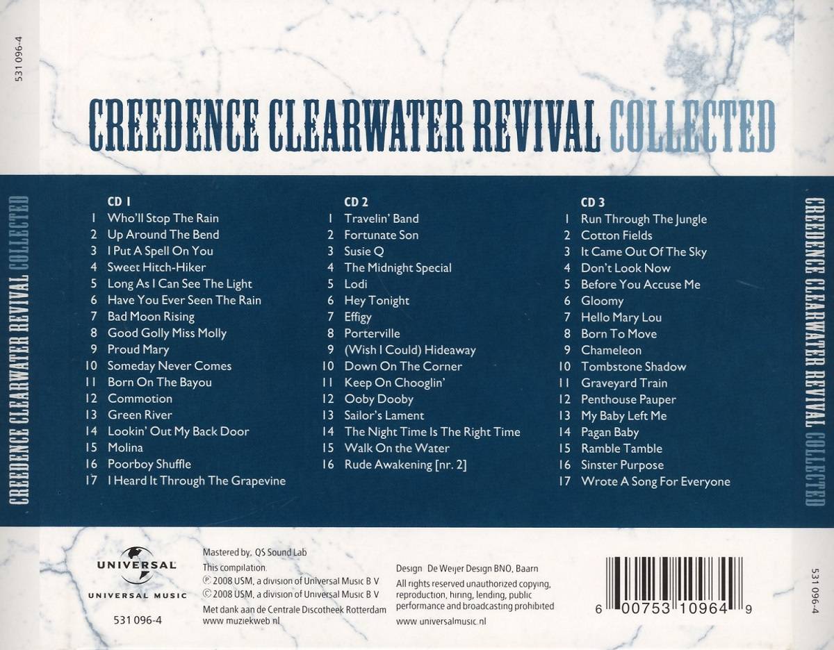Creedence Clearwater Revival Collected : Back